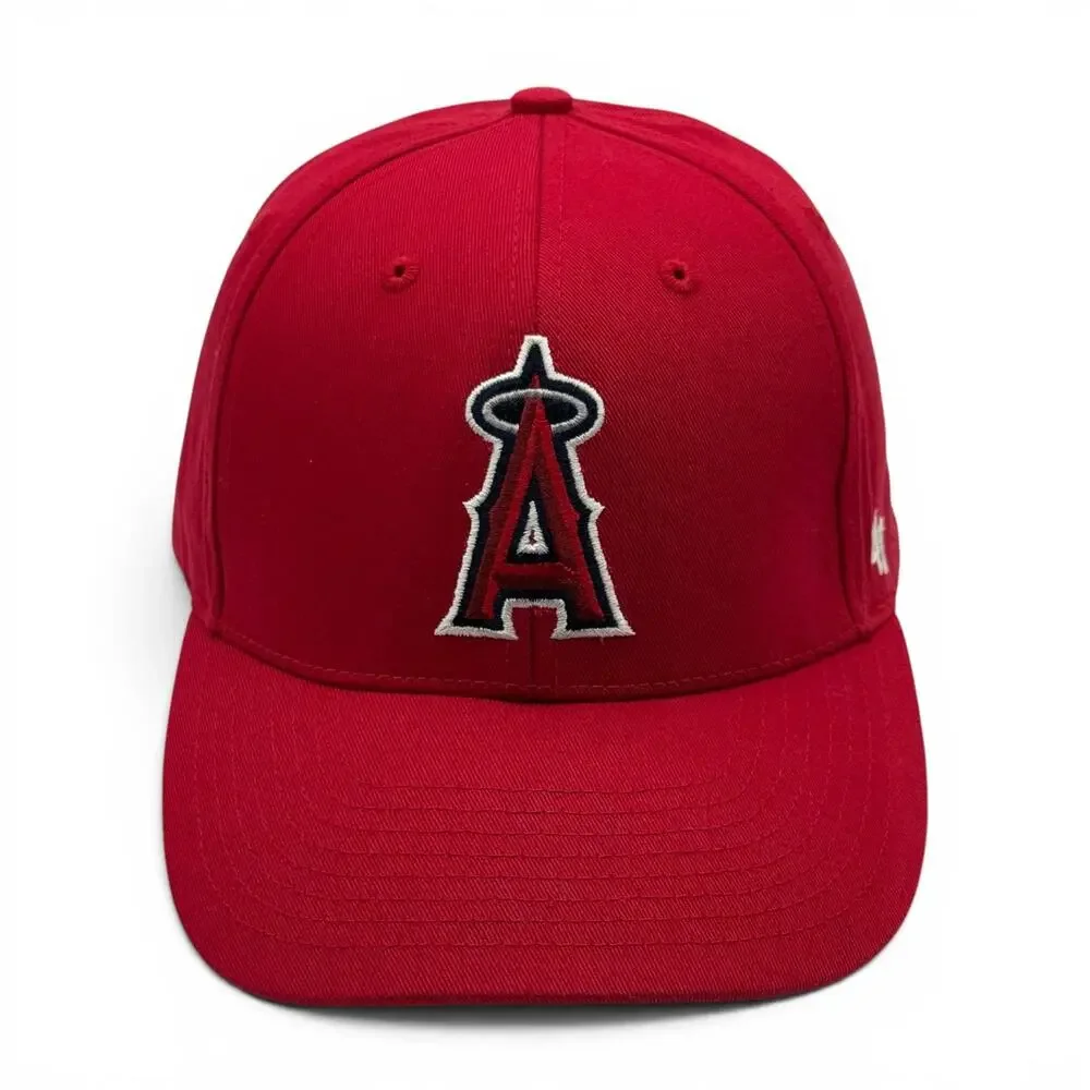 '47 Brand MVP Los Angeles Angels MLB Snapback Hat Cap Solid Red Adjustable